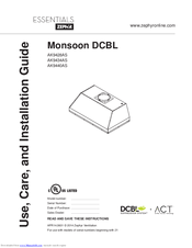 Zephyr Monsoon DCBL AK9428AS Use, Care And Installation Manual