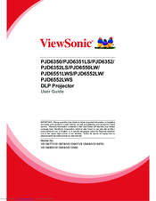 Viewsonic PJD6552LWS Manuals | ManualsLib