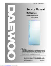 Daewoo FR-631KD Service Manual