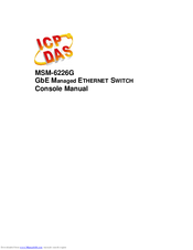 ICPDAS MSM-6226G Console Manual