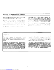Triple E 1991 Empress Class A Owner's Manual