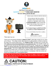 Infanttech ALWAYS IN VIEW 1000-ZB Instruction Manual