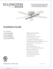 Ellington CU52BB5 Installation Manual