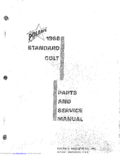 Polaris 1968 Standart Colt Parts And Service Manual