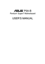 Asus P5A-B User Manual