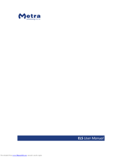 Metra Electronics ELS User Manual