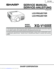 Sharp XG-V10XE Service Manual