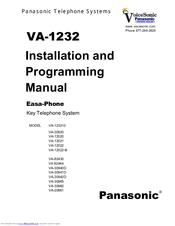 Panasonic Easa-Phone VA-30941D Installation And Programming Manual