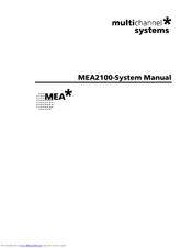 MultiChannel MEA2100-System User Manual