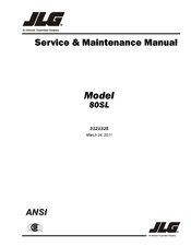 JLG 80SL Service Maintenance Manual