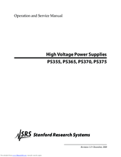 Stanford Research Systems PS365 Operation And Service Manual