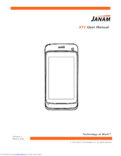 Janam XT1 User Manual