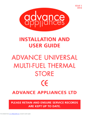 Advance Appliance SFUTS 210 Installation And User Manual