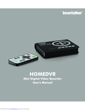 SecurityMan HomeDVR User Manual