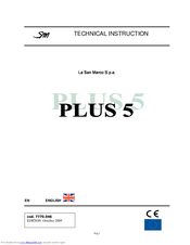 La San Marco PLUS 5 Technical Instruction Manual