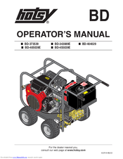 Hotsy BD-343089E Operator's Manual