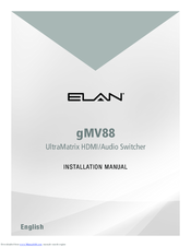 Elan gMV88 Installation Manual
