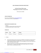 CMI SOP003 Operating Procedures Manual