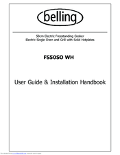 Belling FS50SO WH Users Manual & Installation Handbook