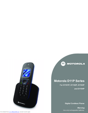 Motorola D1102P User Manual