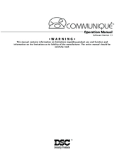 DSC Communique Operation Manual