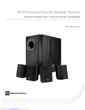 Electro-Voice EVID-S44W Installation Manual