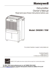 Honeywell DH50W Owner's Manual