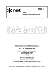 Nat AA12 Installation And Operation Manual