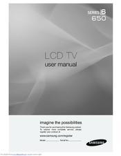 Samsung series 6 650 User Manual