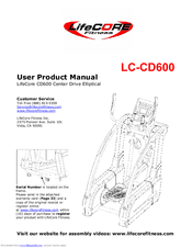 LifeCore Fitness LC-CD600 User's Product Manual