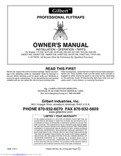 Gilbert 2000GT-230 Owner's Manual