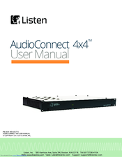 Listen AudioConnect 4x4 User Manual
