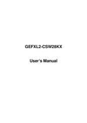 Manufacture Technology GEFXL2-CSW28KX User Manual