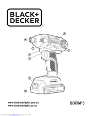 Black & Decker BDCIM18 User Manual