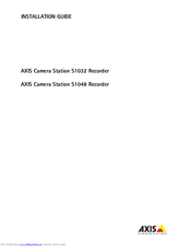 Axis S1038 Installation Manual