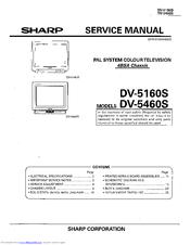 Sharp DV-5460S Service Manual