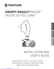 Pentair Kreeply Krauly Racer Installation And User Manual