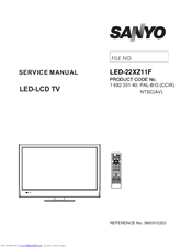 Sanyo LED-22XZ11F Service Manual