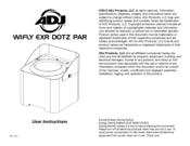 ADJ WiFly EXR Dotz Par User Instructions