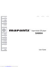 Marantz SA8004 User Manual