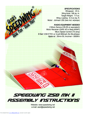 SpeedWing 250 Mk II Assembly Instructions Manual