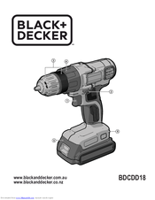 Black & Decker BDCDD18 User Manual