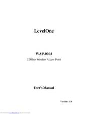 LevelOne WAP-0002 User Manual