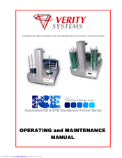 Verity Systems CopyDisc AutoPrinter Platinum Operating And Maintenance Manual