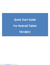ECS TR10RS1 Quick Start Manual