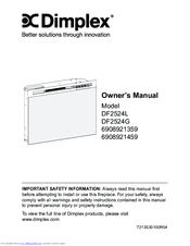 Dimplex 6908921359 Owner's Manual