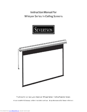 Severtson Whisper Series Instruction Manual