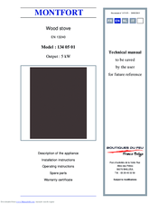 Franco Belges MONTFORT 134 05 01 Technical Manual