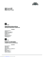 Indesit E2BL series Operating Instructions Manual