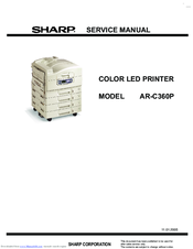 Sharp AR-C360P Service Manual